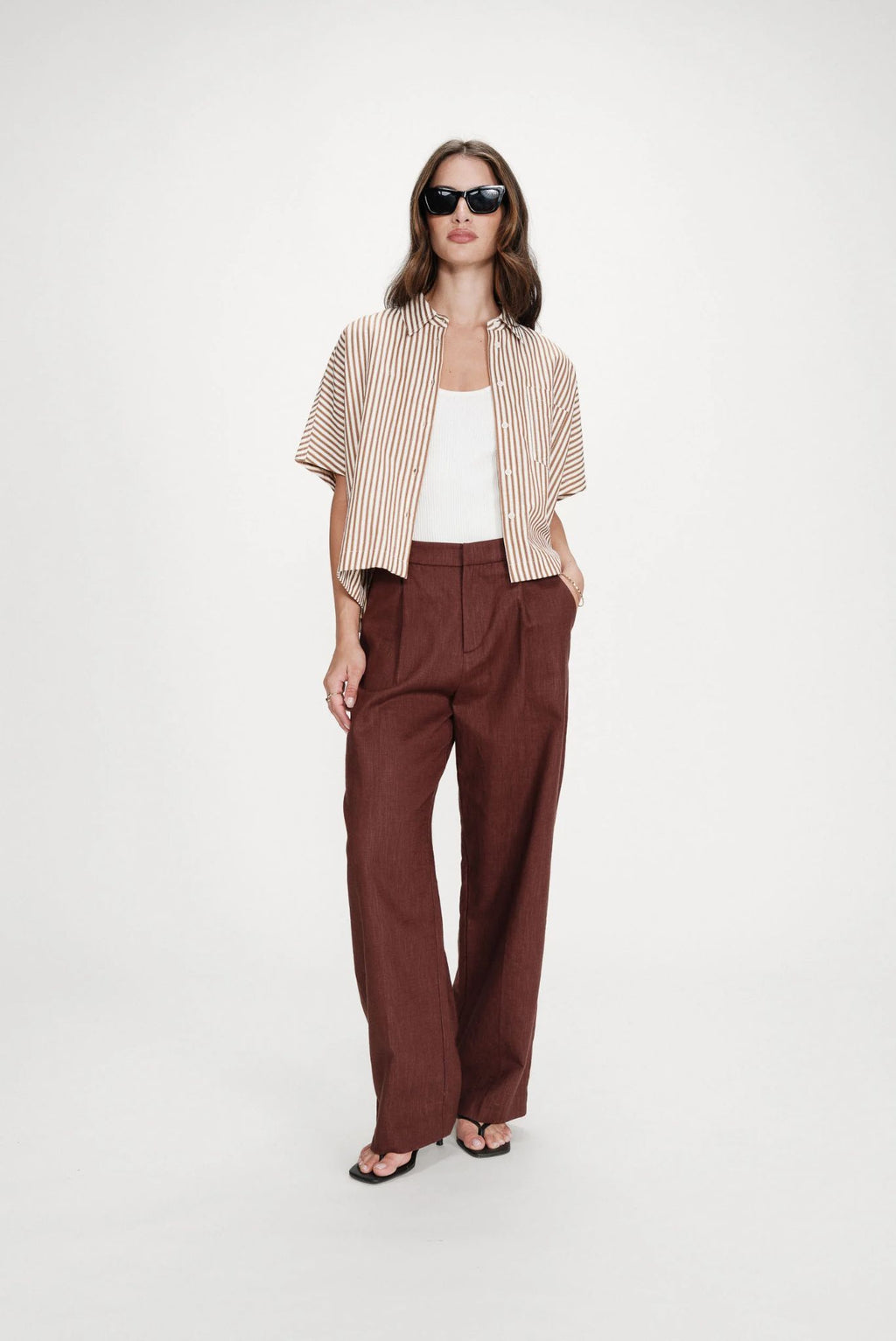 Camisa amplia a rayas Vercia