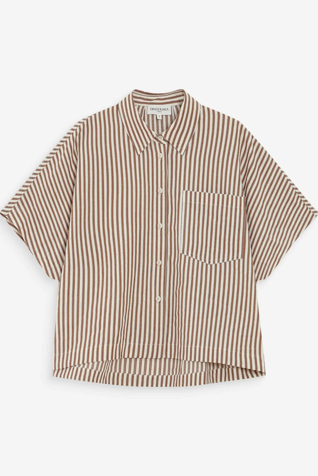 Camisa amplia a rayas Vercia