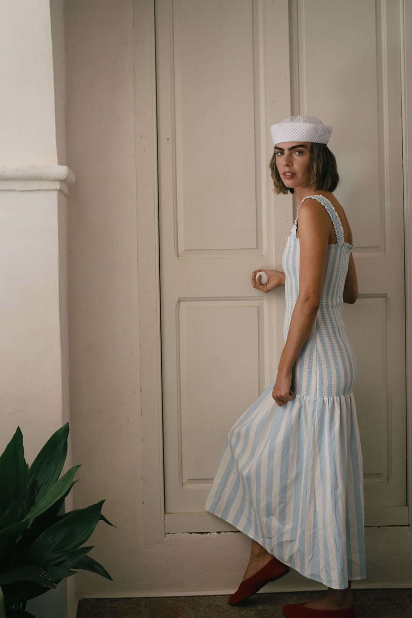 VESTIDO ELÁSTICO A RAYAS