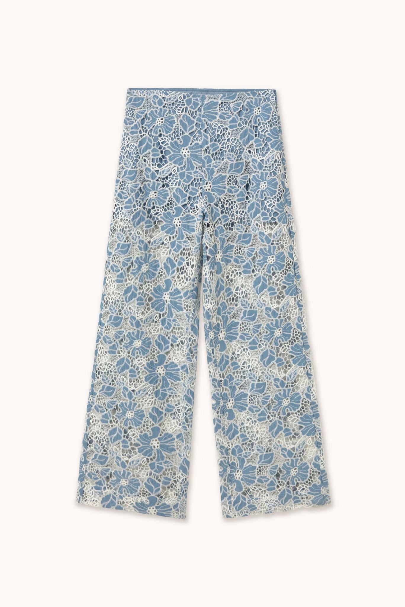 PANTALÓN ANCHO DE ENCAJE