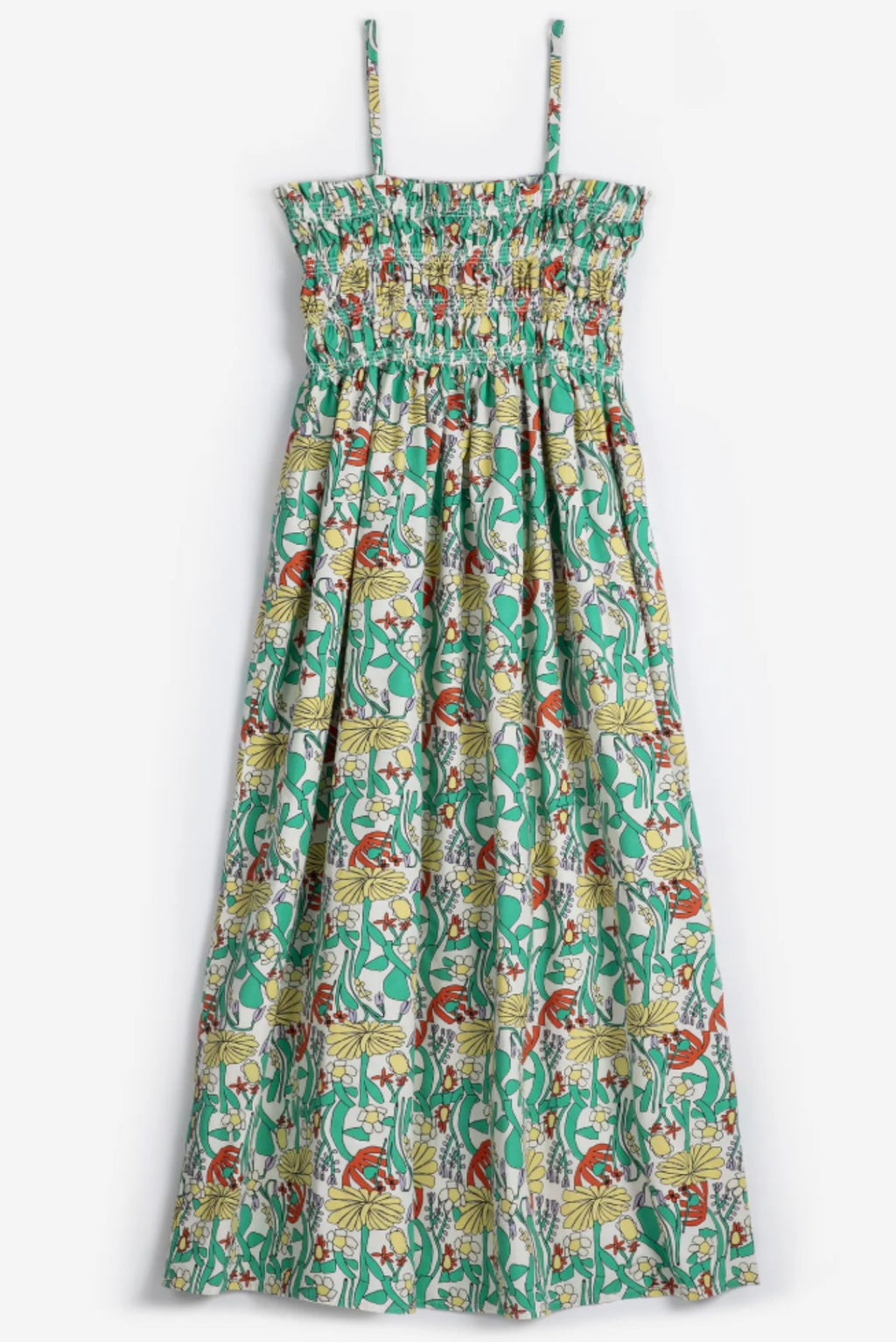 Vestido bustier fruncido Color Herbalist