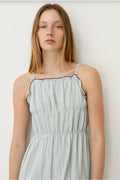 Vestido Encina de rayas azul claro