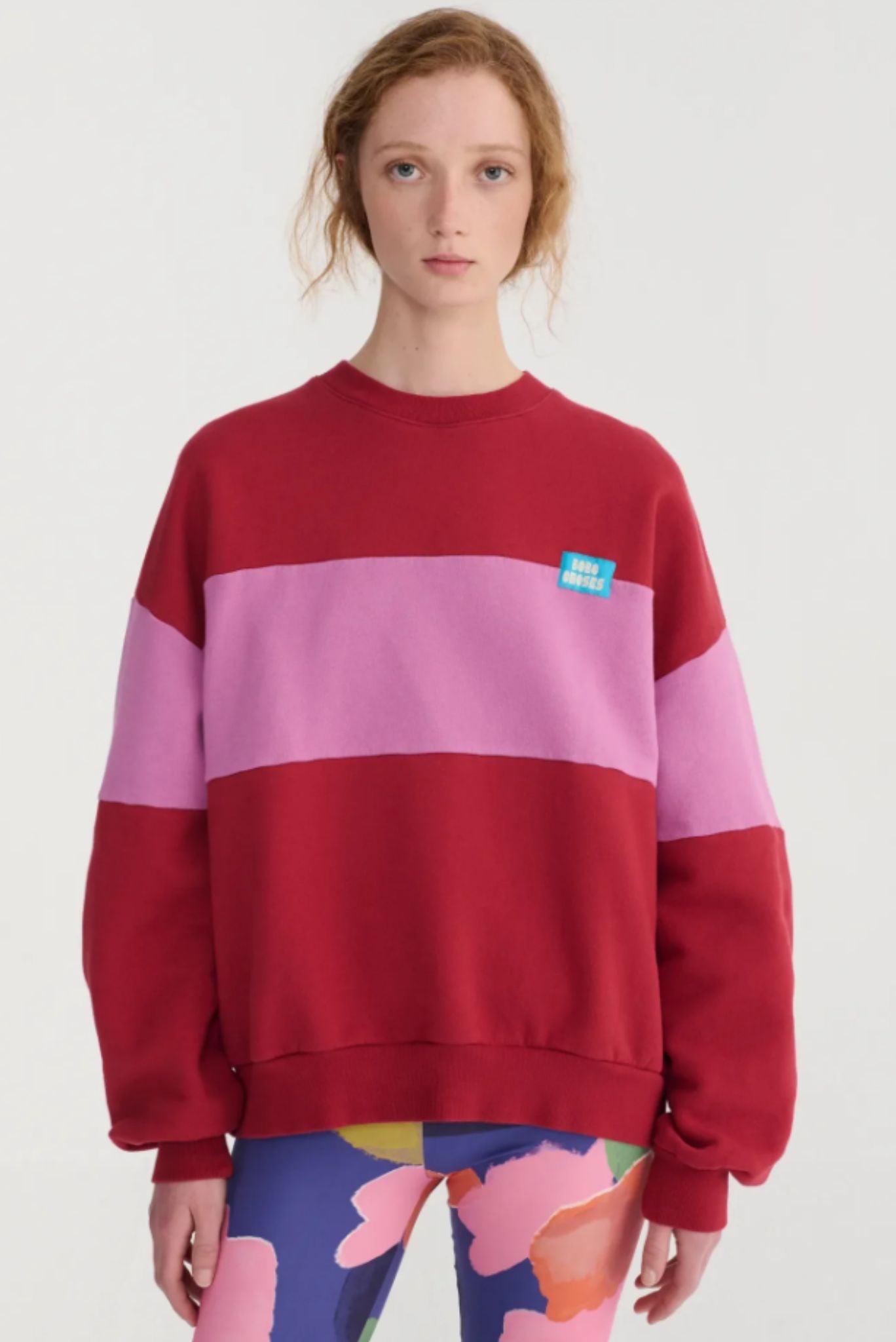 Sudadera holgada Color Block