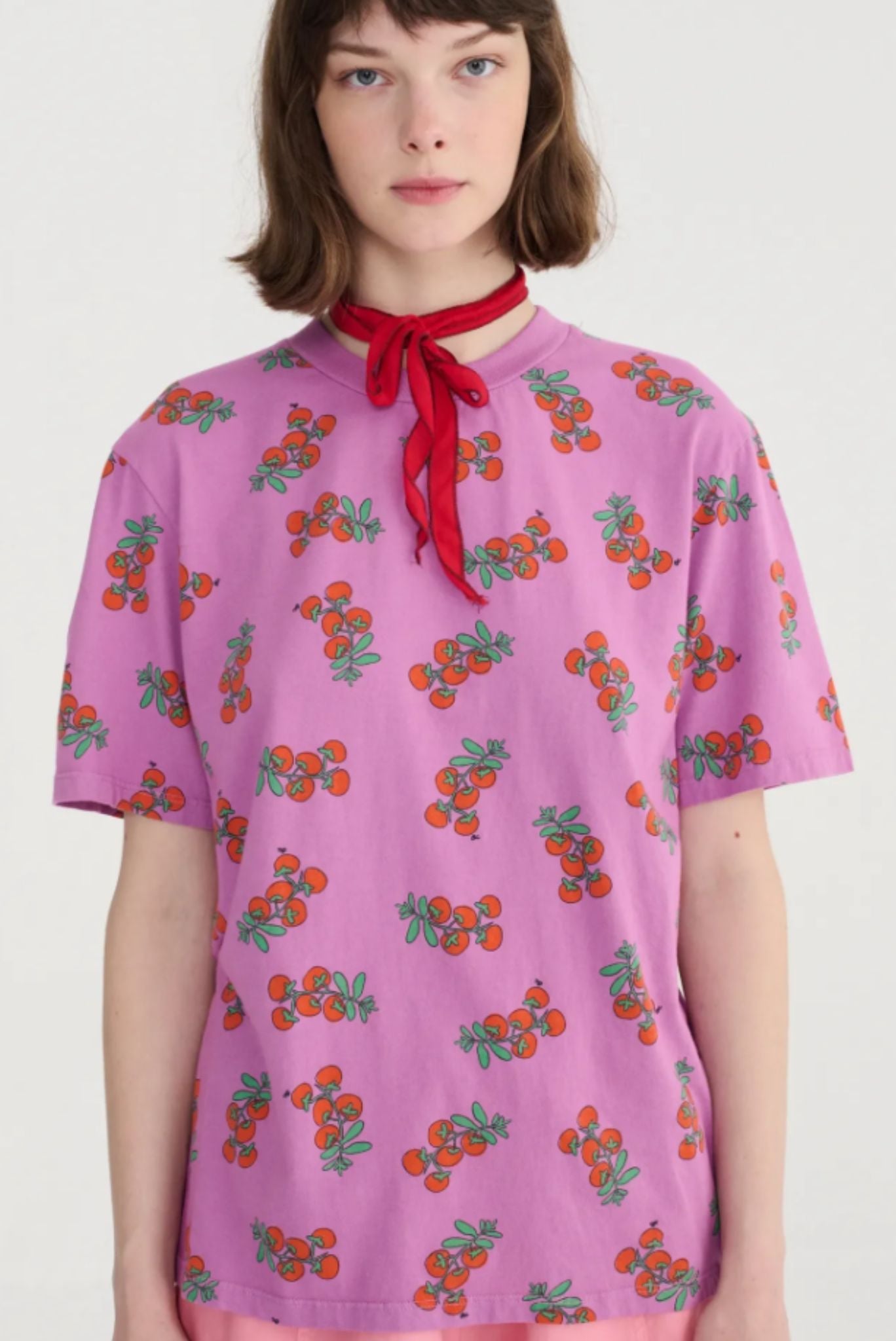 Camiseta ajustada con estampado Tomatoes