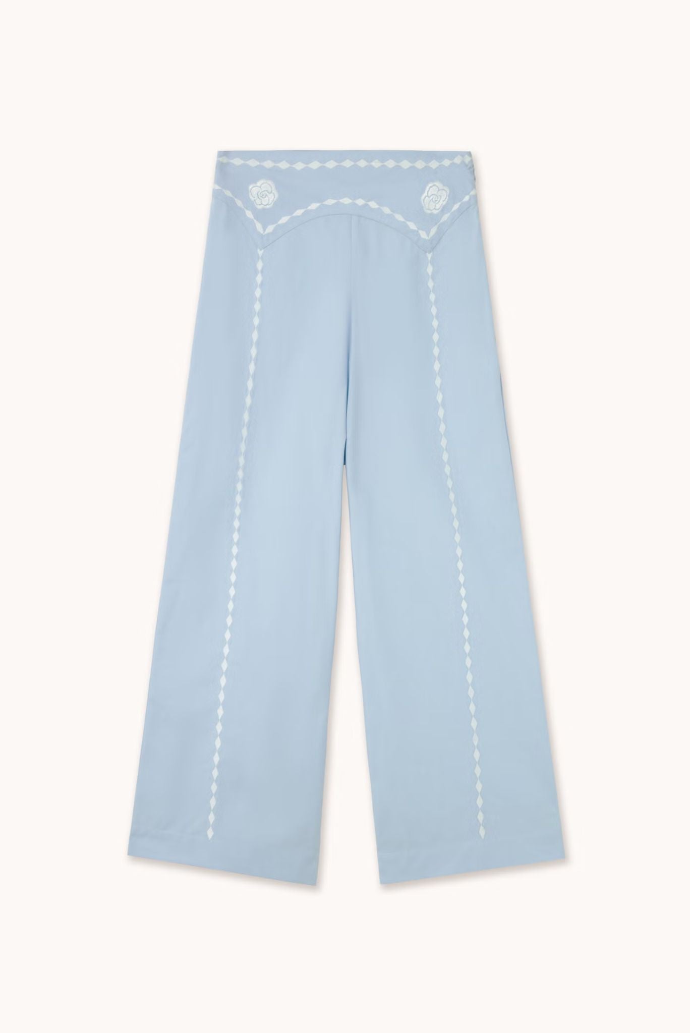 PANTALÓN ANCHO BORDADO