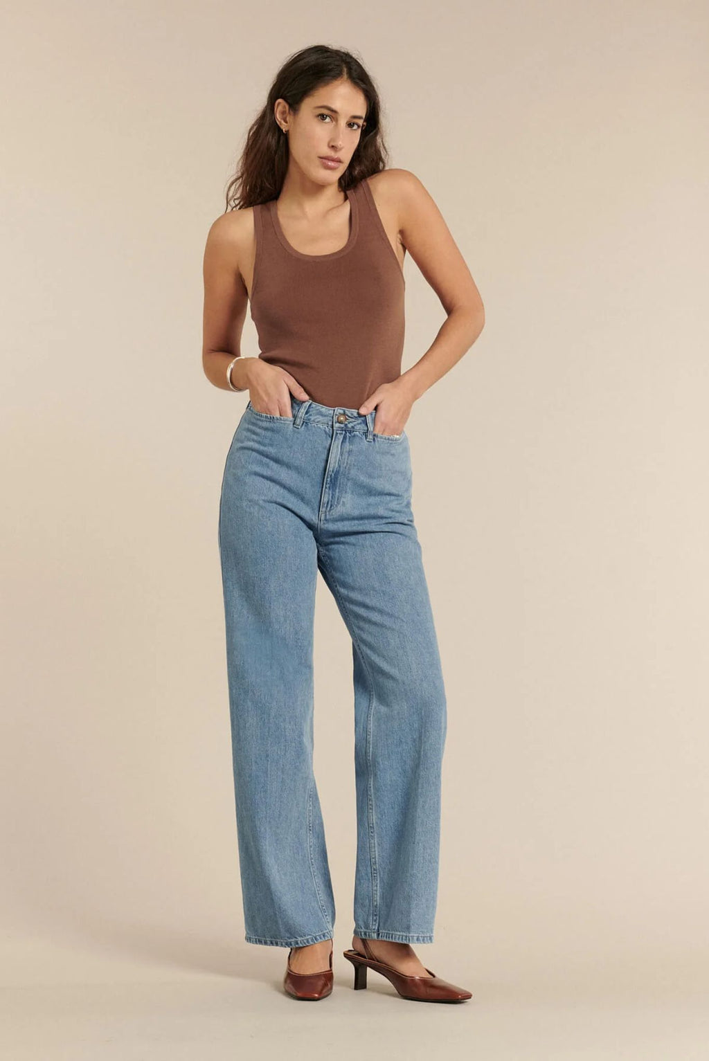 Pantalón Jeans droit large DENIM SWANN