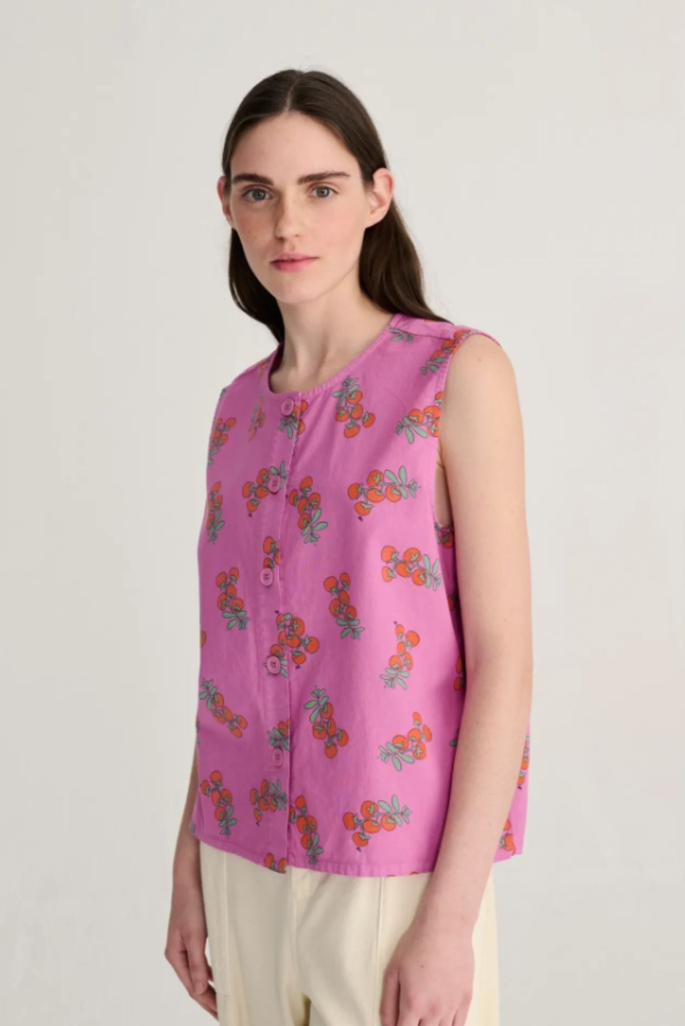 Top estampado Tomatoes
