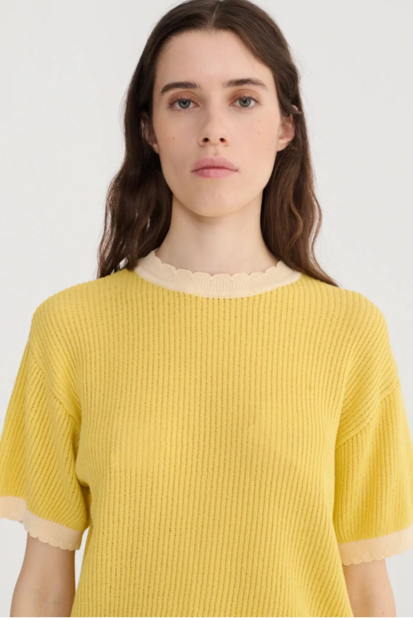 Jersey de algodón de punto calado