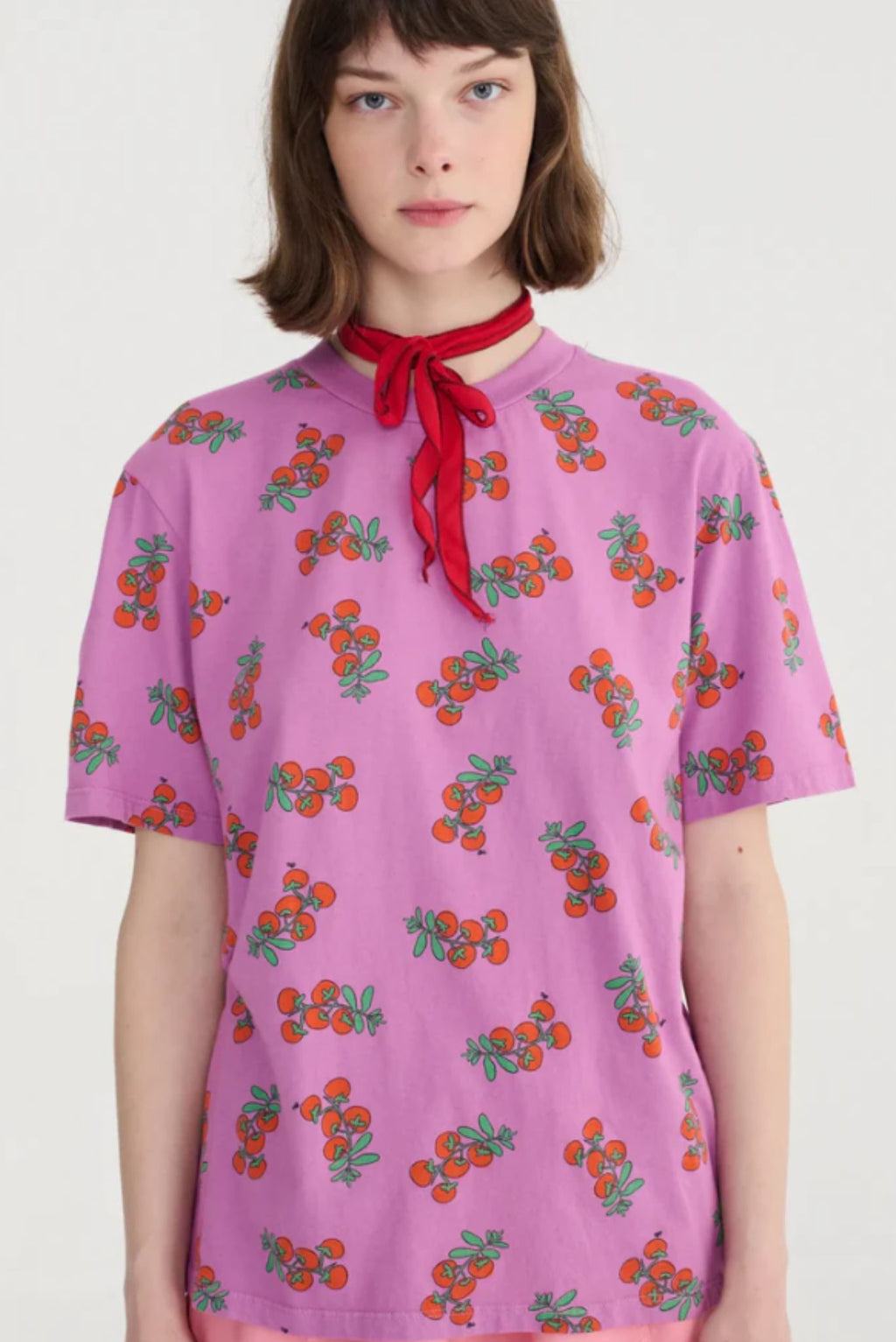 Camiseta ajustada con estampado Tomatoes