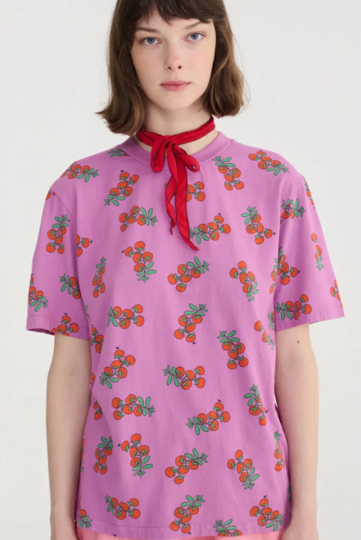 Camiseta ajustada con estampado Tomatoes