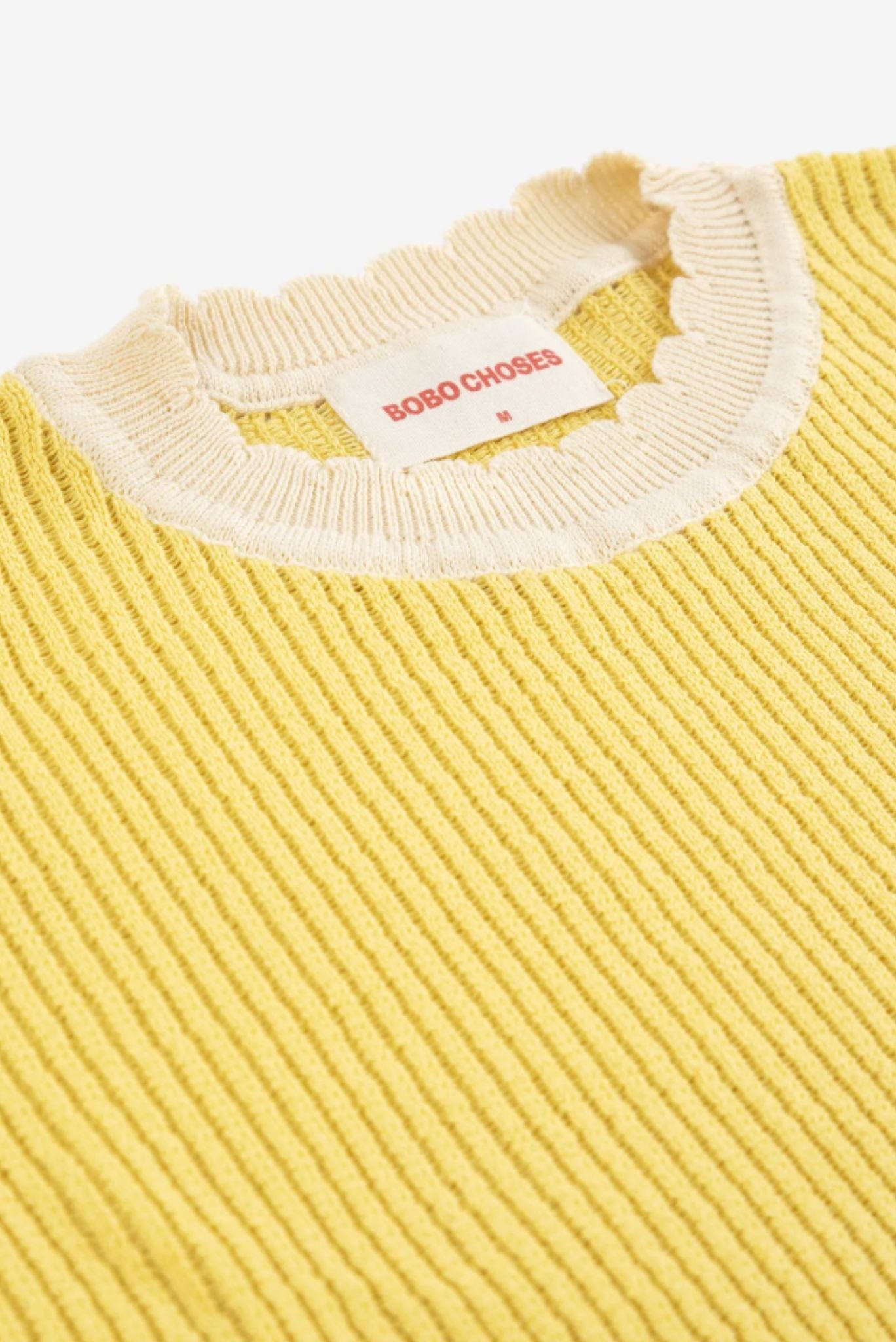 Jersey de algodón de punto calado