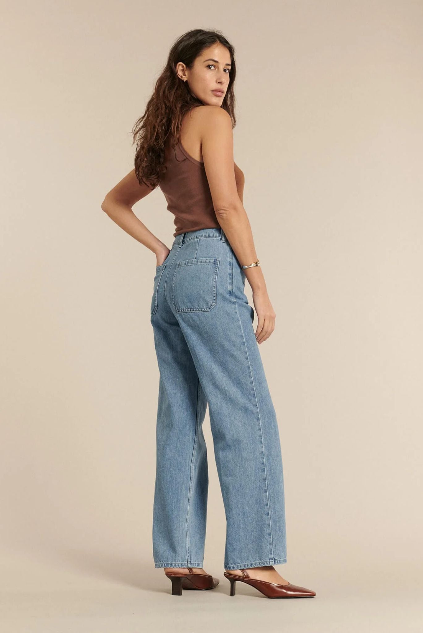Pantalón Jeans droit large DENIM SWANN