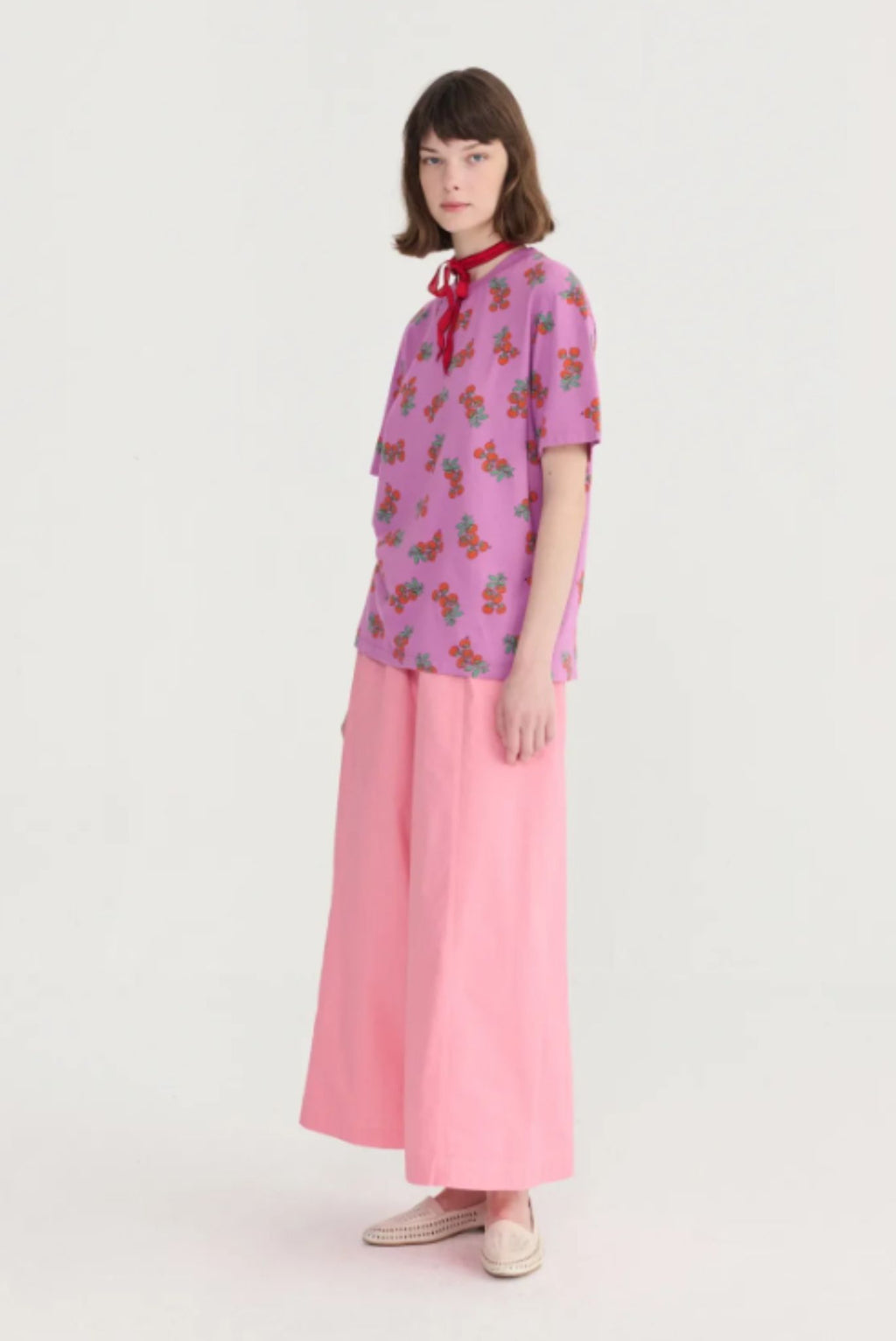 Camiseta ajustada con estampado Tomatoes