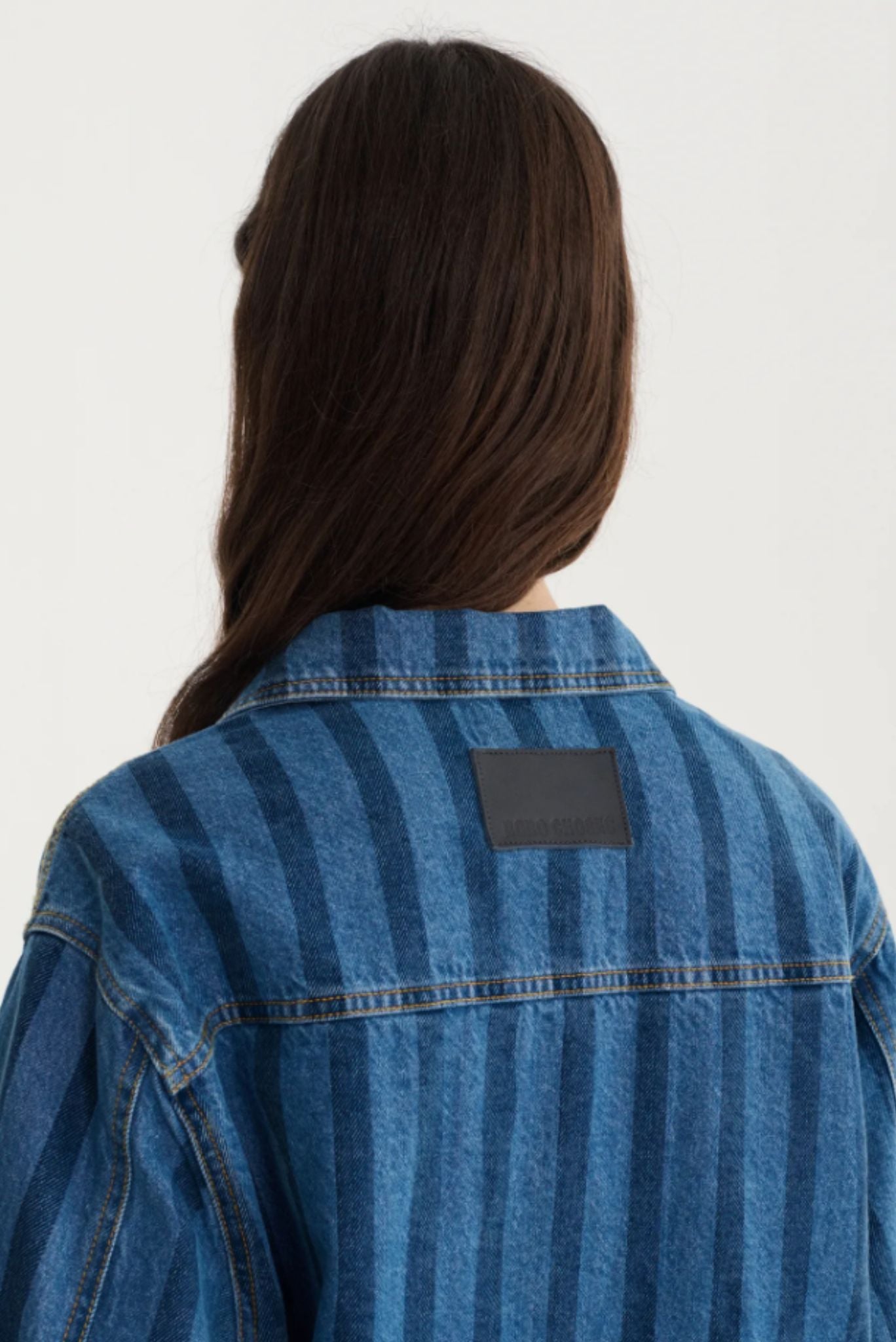Chaqueta vaquera a rayas