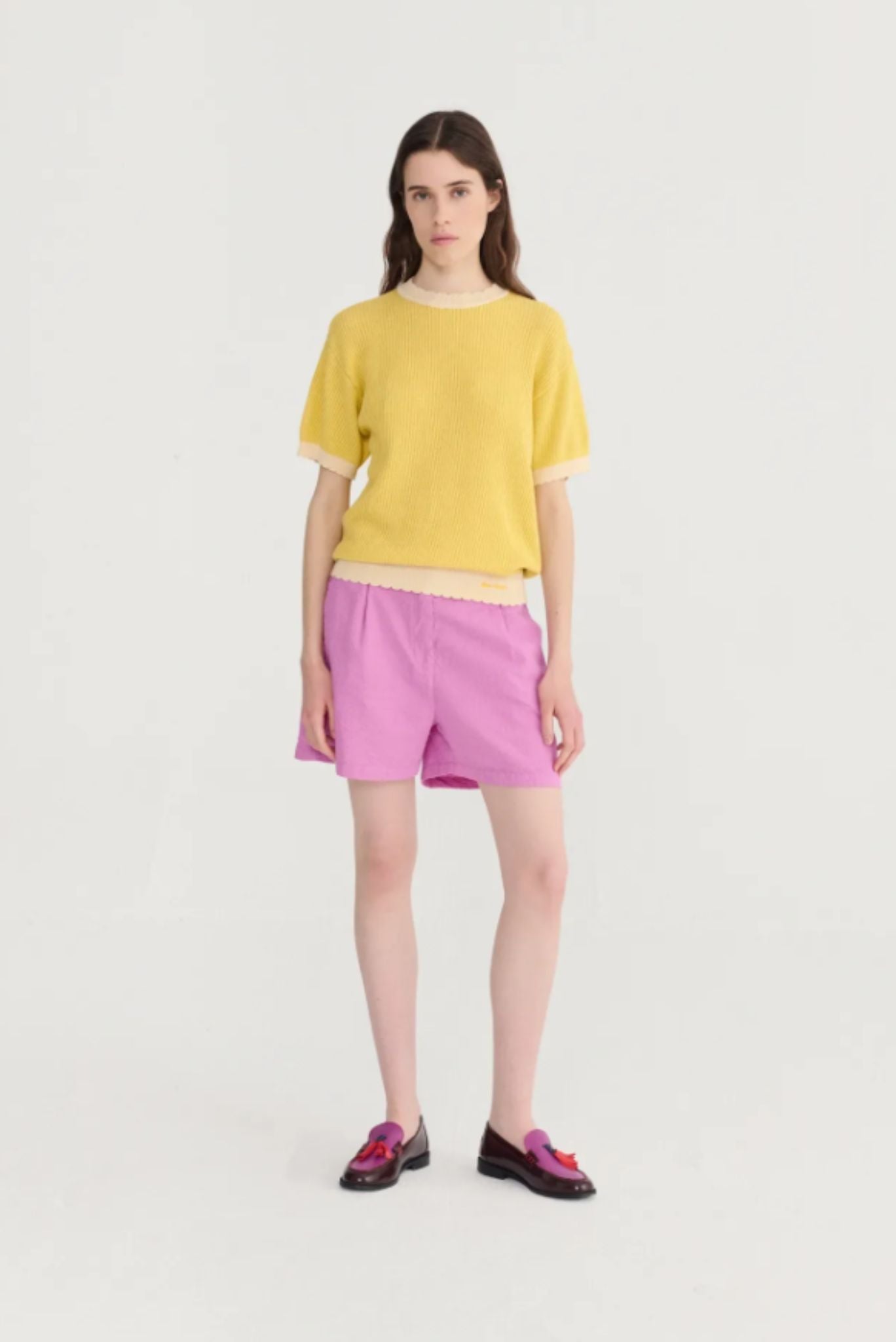 Jersey de algodón de punto calado