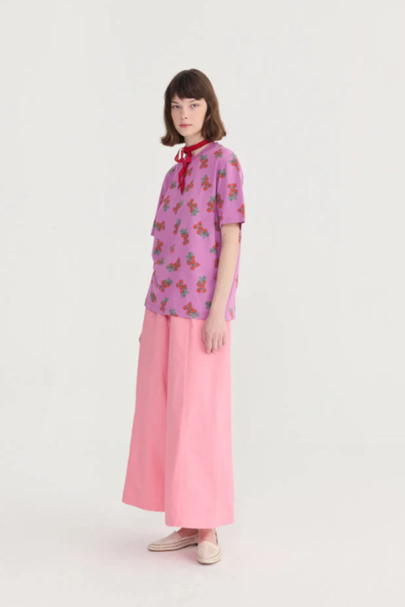 Camiseta ajustada con estampado Tomatoes