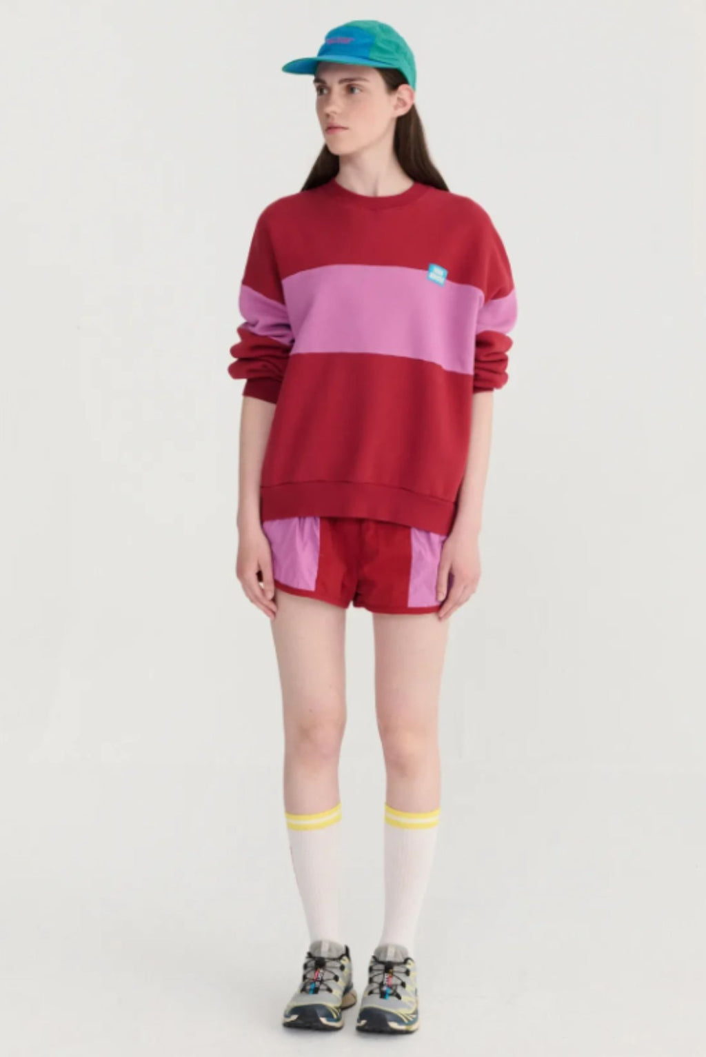 Sudadera holgada Color Block