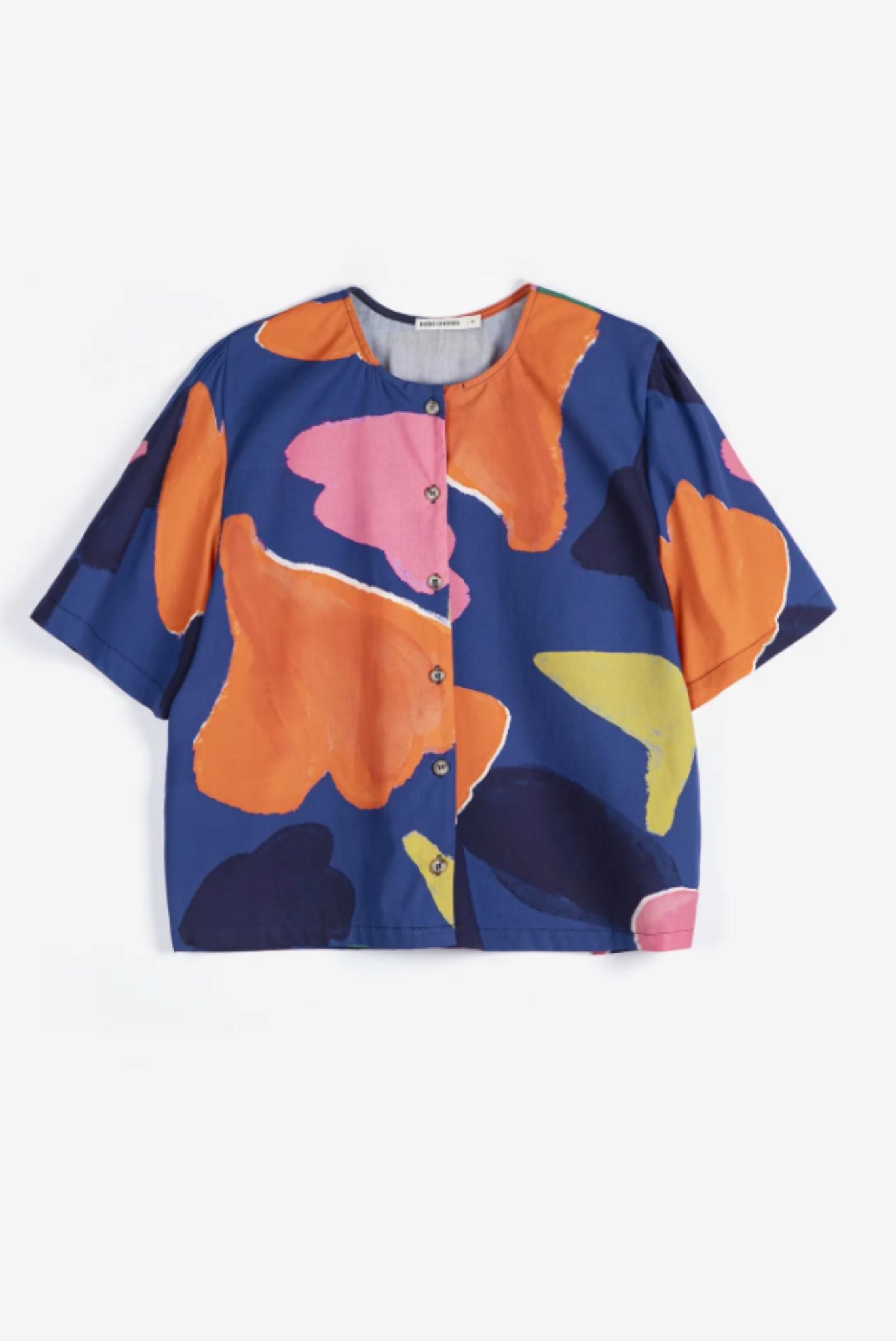 Blusa cropped con patrón estampado Blooming Colo