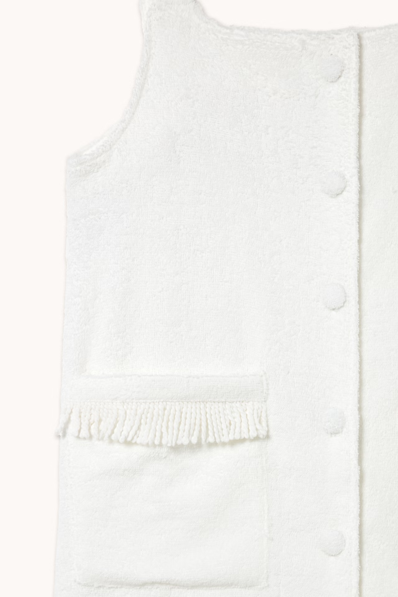 VESTIDO DE TIRANTES DE RIZO