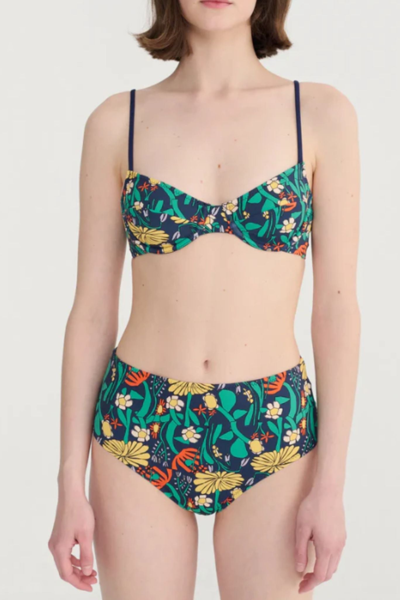 Color Herbalist reciclado en bikini alto