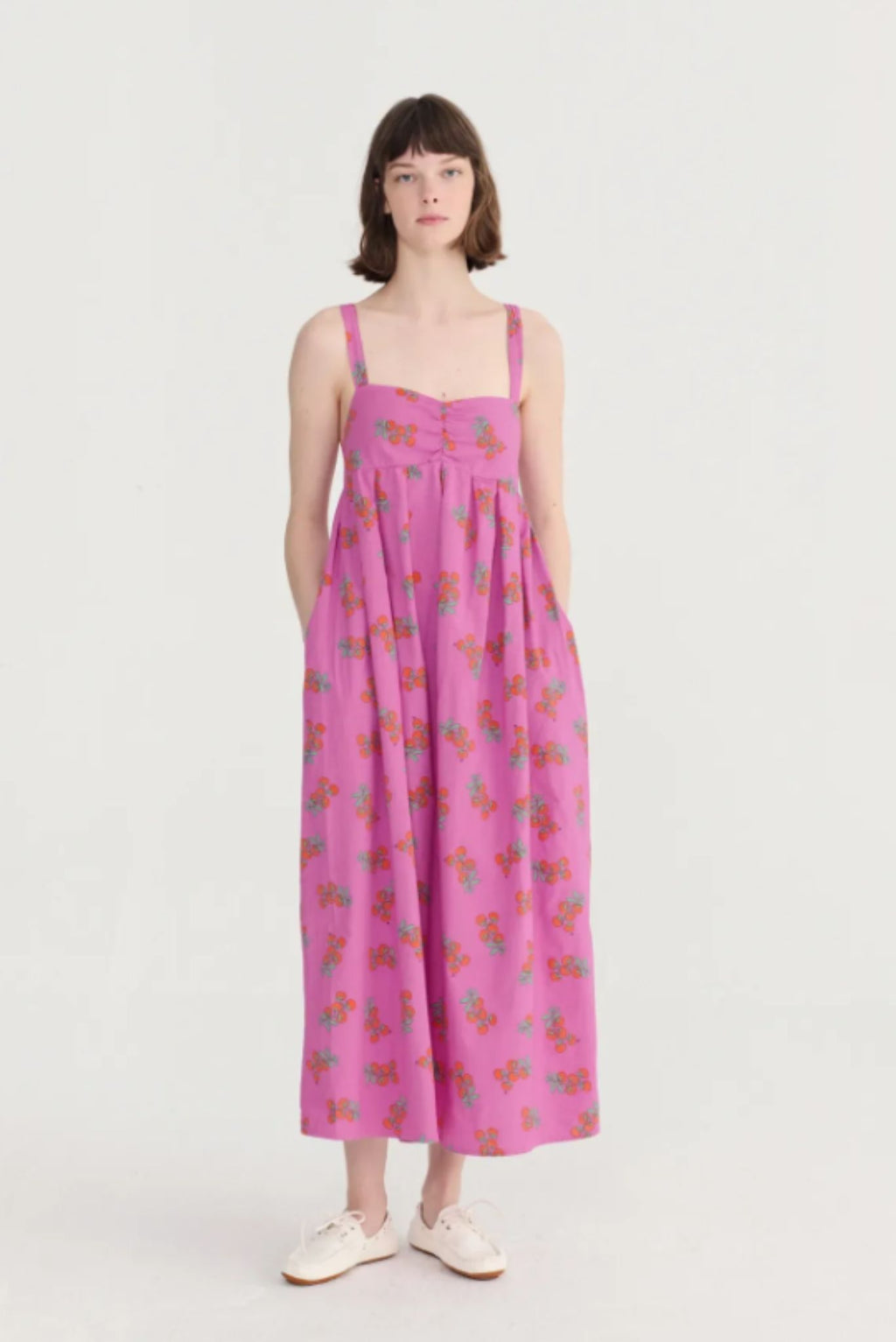 Vestido de tirantes con patrón estampado Juicy Tomatoes