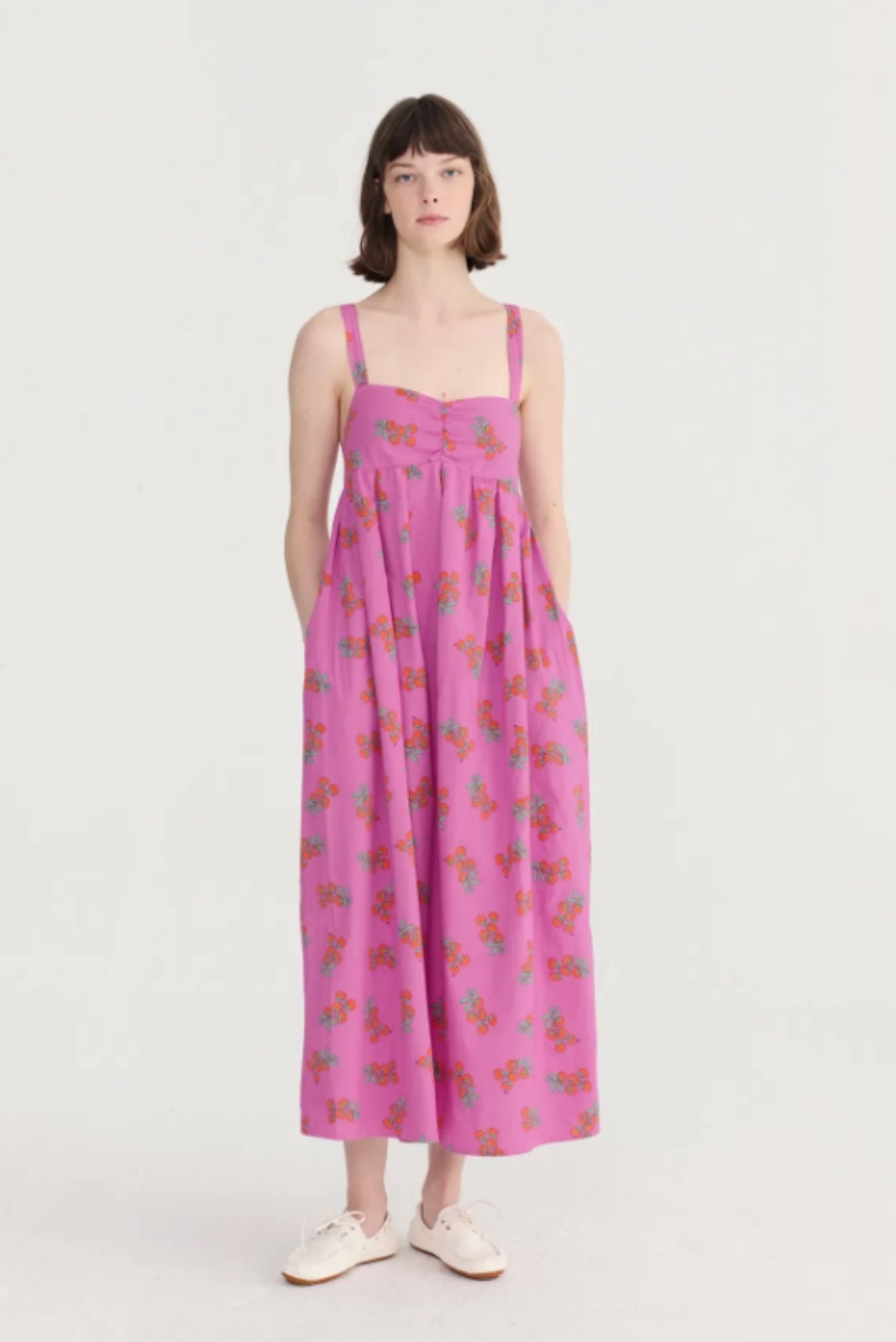 Vestido de tirantes con patrón estampado Juicy Tomatoes