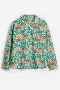 Chaqueta acolchada con patrón Herbolario a Color